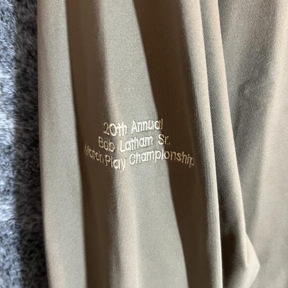 Nike Golf Pullover Mens 2XL Brown Hertz Magic Valley FIT Dry Half Zip Jacket - Picture 7 of 12